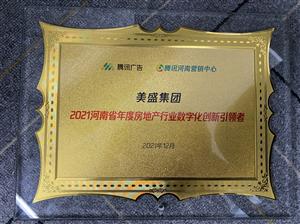 2021河南省年度房地產行業(yè)數(shù)字化創(chuàng)新引領者